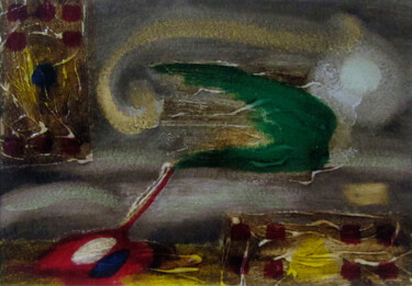 Painting titled "Arbre 3" by Josep Maria Fontanet Sureda, Original Artwork, Acrylic Mounted on Wood Panel