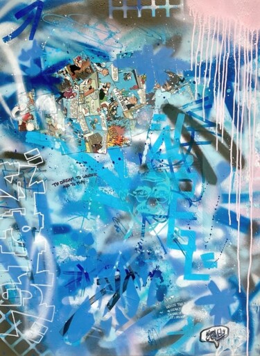 Malerei mit dem Titel "“Nero & Co.” by STP…" von Joshua Schlagwein (stptgl), Original-Kunstwerk, Acryl Auf Keilrahmen aus Ho…
