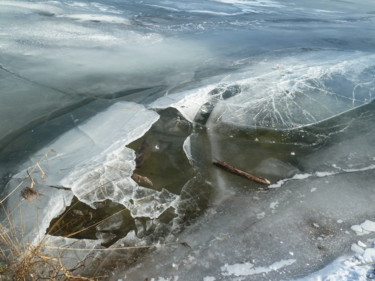 Photographie intitulée "glace à vaires sur…" par Josiane Leroy, Œuvre d'art originale