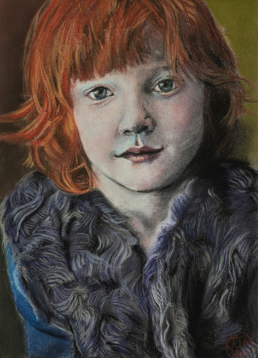 "Kate" başlıklı Resim Josine Jansen tarafından, Orijinal sanat, Pastel