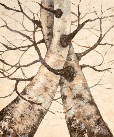 Pintura intitulada "Retrouvailles" por Joss Blanchard, Obras de arte originais, Acrílico Montado em Armação em madeira