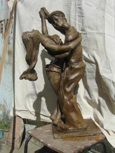 Escultura intitulada "Bailarinos" por Jota Vieira, Obras de arte originais