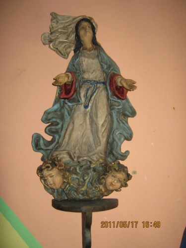 Escultura intitulada "Nossa Senhora das G…" por Jota Vieira, Obras de arte originais