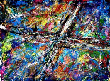 Pintura intitulada "Crossroads" por Jovanart, Obras de arte originais, Acrílico