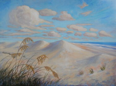 Pittura intitolato "Sea Oats on the Dun…" da Joy Parks Coats, Opera d'arte originale, Acrilico