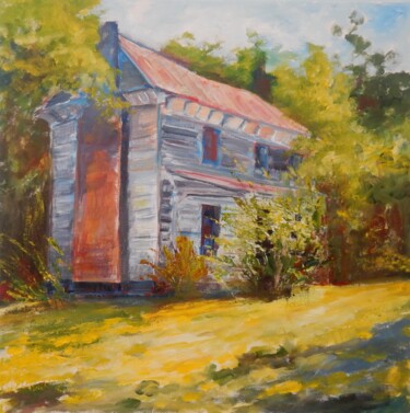 Pintura intitulada "This Old House" por Joy Parks Coats, Obras de arte originais, Acrílico Montado em Armação em madeira