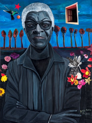 Painting titled "Gwendolyn Brooks Ch…" by Joyce Owens, Original Artwork, Acrylic