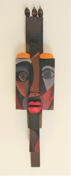 Sculpture titled "Queen III" by Joyce Owens, Original Artwork, Wood