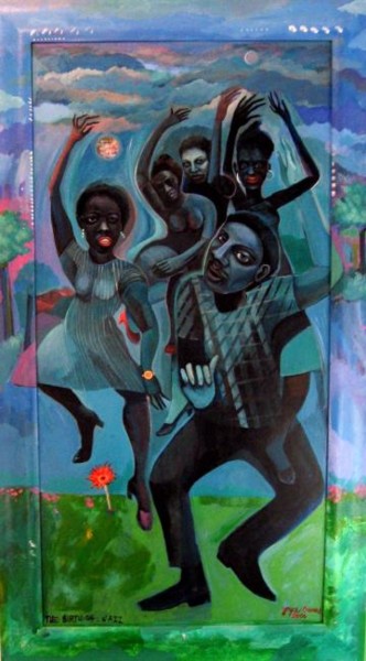 Painting titled "The Birth of Jazz" by Joyce Owens, Original Artwork