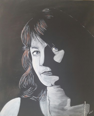 Peinture intitulée "portrait-de-femme-7" par Jean Philippe Dufau, Œuvre d'art originale, Acrylique