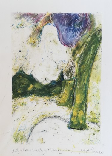 Drawing titled "Lily of the Valley…" by Joseph Lapinski, Original Artwork, Pastel
