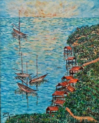 Malarstwo zatytułowany „Phuket” autorstwa Jean-Pierre Loubinoux, Oryginalna praca, Akryl