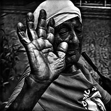 Fotografie getiteld "minha mão, conta mi…" door Jose Americo Jsilvares, Origineel Kunstwerk, Digitale fotografie