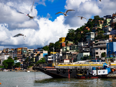 Photography titled "favela sea" by Jose Americo Jsilvares, Original Artwork, Digital Photography