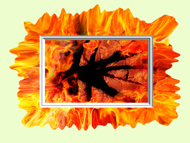 Photographie intitulée "Fire, fire," par Jose Americo Jsilvares, Œuvre d'art originale, Photographie manipulée
