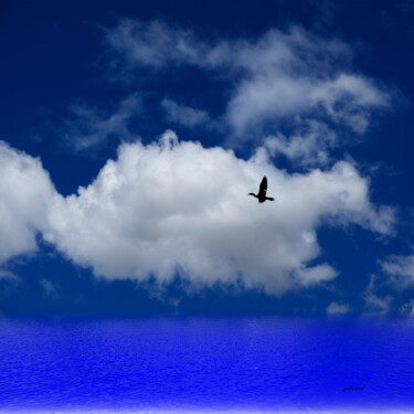 Photography titled "paisagem azul e bra…" by Jose Americo Jsilvares, Original Artwork, Manipulated Photography