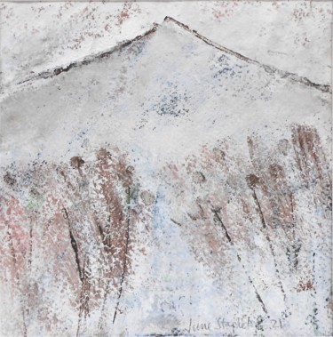 Pittura intitolato "Mountain 5" da June Stapleton, Opera d'arte originale, Acrilico Montato su Cartone