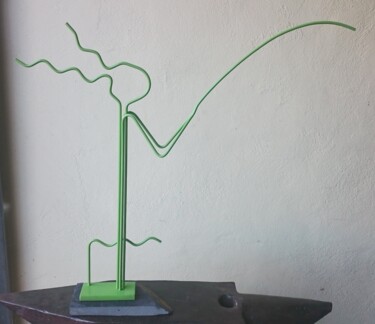 Sculpture titled ""PESCA"" by Juan Carlos Sánchez De La Nieta, Original Artwork, Metals