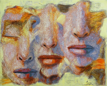 Malarstwo zatytułowany „Sol y viento” autorstwa Juan Chamizo, Oryginalna praca, Akryl Zamontowany na Drewniana rama noszy