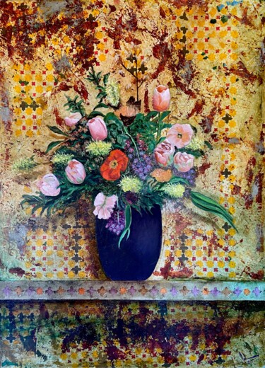 Pittura intitolato "Bouquet" da Juan José Molina Gallardo, Opera d'arte originale, Olio