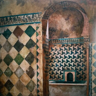 Pintura titulada "Baño de la Alhambra" por Juan José Molina Gallardo, Obra de arte original, Oleo