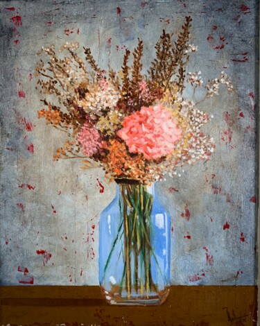 Peinture intitulée "PEQUEÑO BOUQUET" par Juan José Molina Gallardo, Œuvre d'art originale, Huile