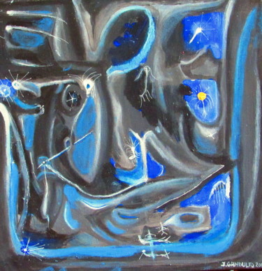 Painting titled "NOIR" by Juan Luis Gandulfo, Original Artwork, Acrylic