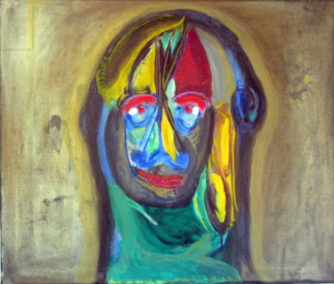 Peinture intitulée "UN REGARD" par Juan Luis Gandulfo, Œuvre d'art originale, Acrylique Monté sur Châssis en bois