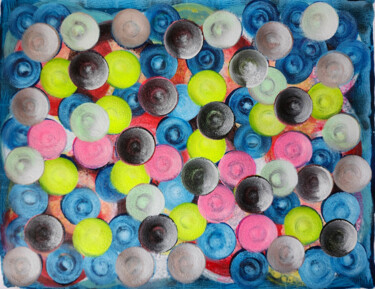 Painting titled "Bubbles 24/8" by Juan Mildenberger, Original Artwork, Acrylic