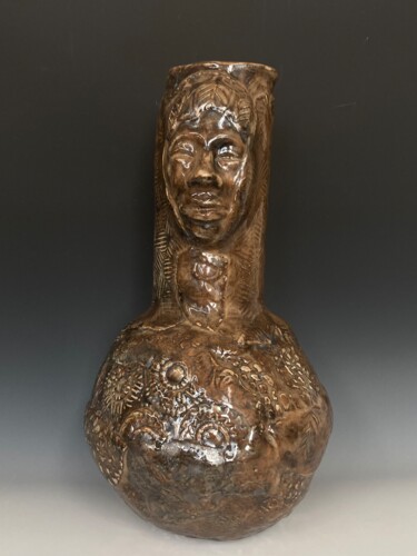 Sculpture titled "Iron Guardian II" by Juarez Hawkins, Original Artwork, Clay
