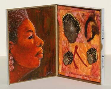 Collagen mit dem Titel "mama Said" von Juarez Hawkins, Original-Kunstwerk