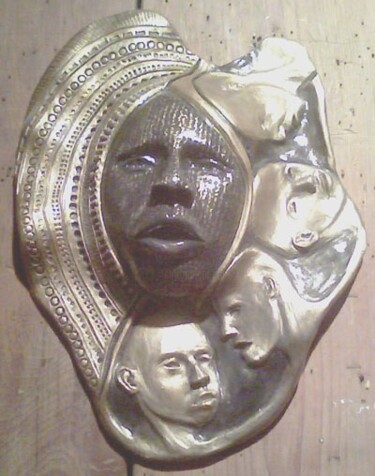 Scultura intitolato "Wise Counsel" da Juarez Hawkins, Opera d'arte originale, Ceramica