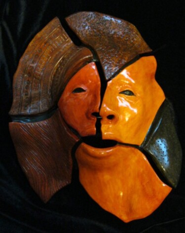 Sculpture titled "Fractured" by Juarez Hawkins, Original Artwork, Ceramics