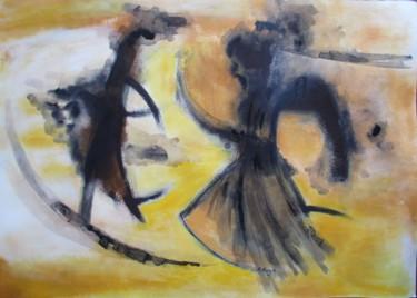 Painting titled "The dancers" by Judith Ruiz, Original Artwork, Acrylic