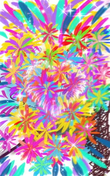 Digital Arts titled "Happy New Year" by Judith Simonis, Original Artwork, Digital Painting