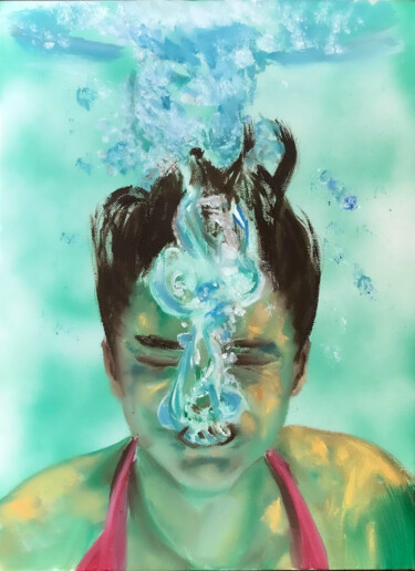 Картина под названием "Silent Scream" - Judy Rioux, Подлинное произведение искусства, Масло