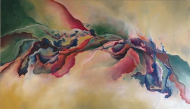 Pittura intitolato "Maxi quadro Abstrato" da Ju Hickmann, Opera d'arte originale, Olio
