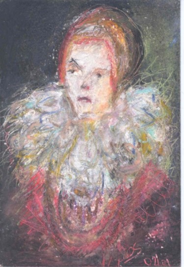Malerei mit dem Titel "Queen Elizabeth" von Juli Southmayd, Original-Kunstwerk