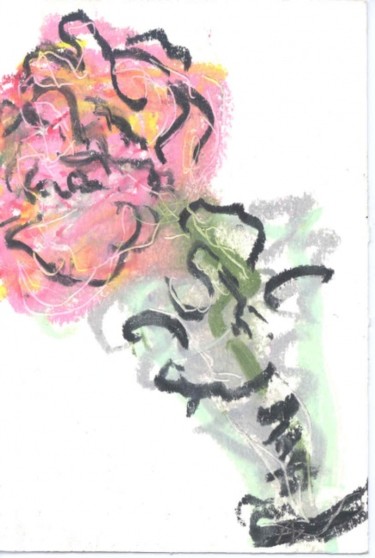 Peinture intitulée "Flower in Vase" par Juli Southmayd, Œuvre d'art originale