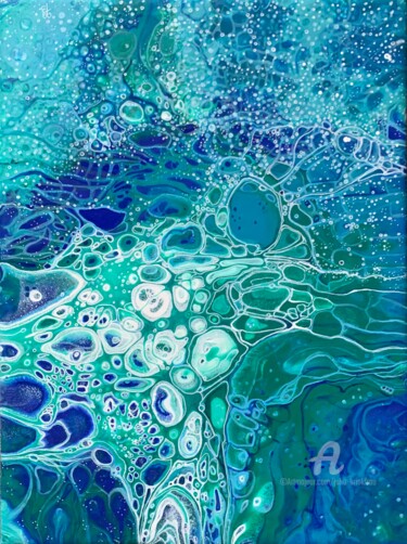 Painting titled "Magic ocean" by Julia Brinkfrau, Original Artwork, Acrylic