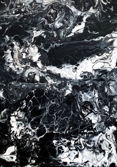 Картина под названием "Abstract mountains…" - Julia Brinkfrau, Подлинное произведение искусства, Акрил