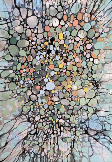 Картина под названием "Calming pastel colo…" - Julia Brinkfrau, Подлинное произведение искусства, Акрил