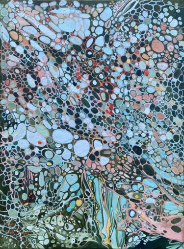 Pittura intitolato "large abstract oil…" da Julia Brinkfrau, Opera d'arte originale, Olio