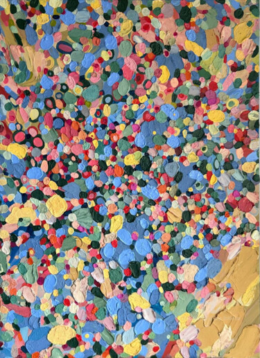 「colorful abstract p…」というタイトルの絵画 Julia Brinkfrauによって, オリジナルのアートワーク, アクリル