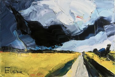 Malarstwo zatytułowany „Land of sunshine” autorstwa Julia Elkina, Oryginalna praca, Olej