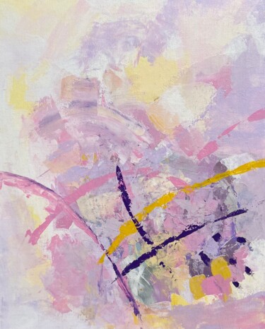 Pittura intitolato "Tender Harmony: Pin…" da Julia Kologrivova, Opera d'arte originale, Acrilico Montato su Cartone