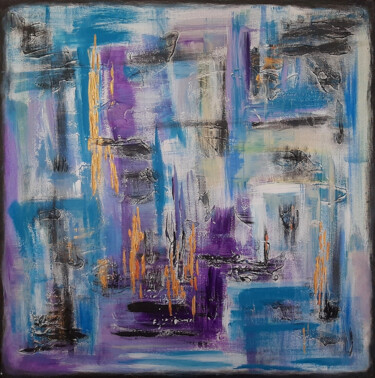Painting titled "Dreams II" by Julia Leon, Original Artwork, Acrylic Mounted on Wood Stretcher frame