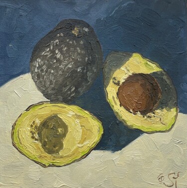 Malarstwo zatytułowany „Avocado_1” autorstwa Julia Sahno, Oryginalna praca, Olej