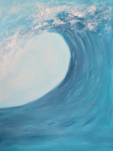 Painting titled "Wave of change" by Julie Max, Original Artwork, Acrylic