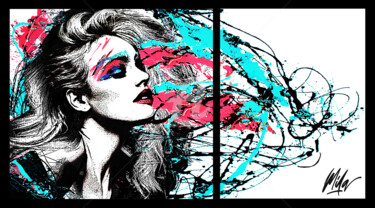 "Colorful Waves" başlıklı Tablo Julie-Mila Bouffard ( Mila ) tarafından, Orijinal sanat, Akrilik